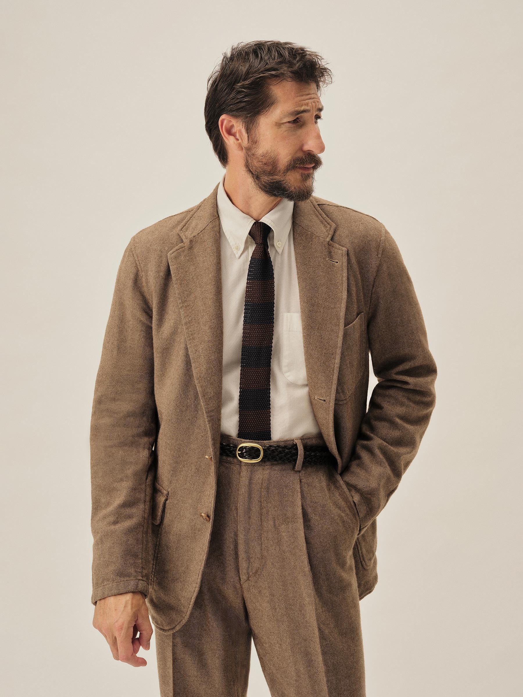 Brown / Natural Cloudloom Cotton Wool Carry-On Jacket - Image 5
