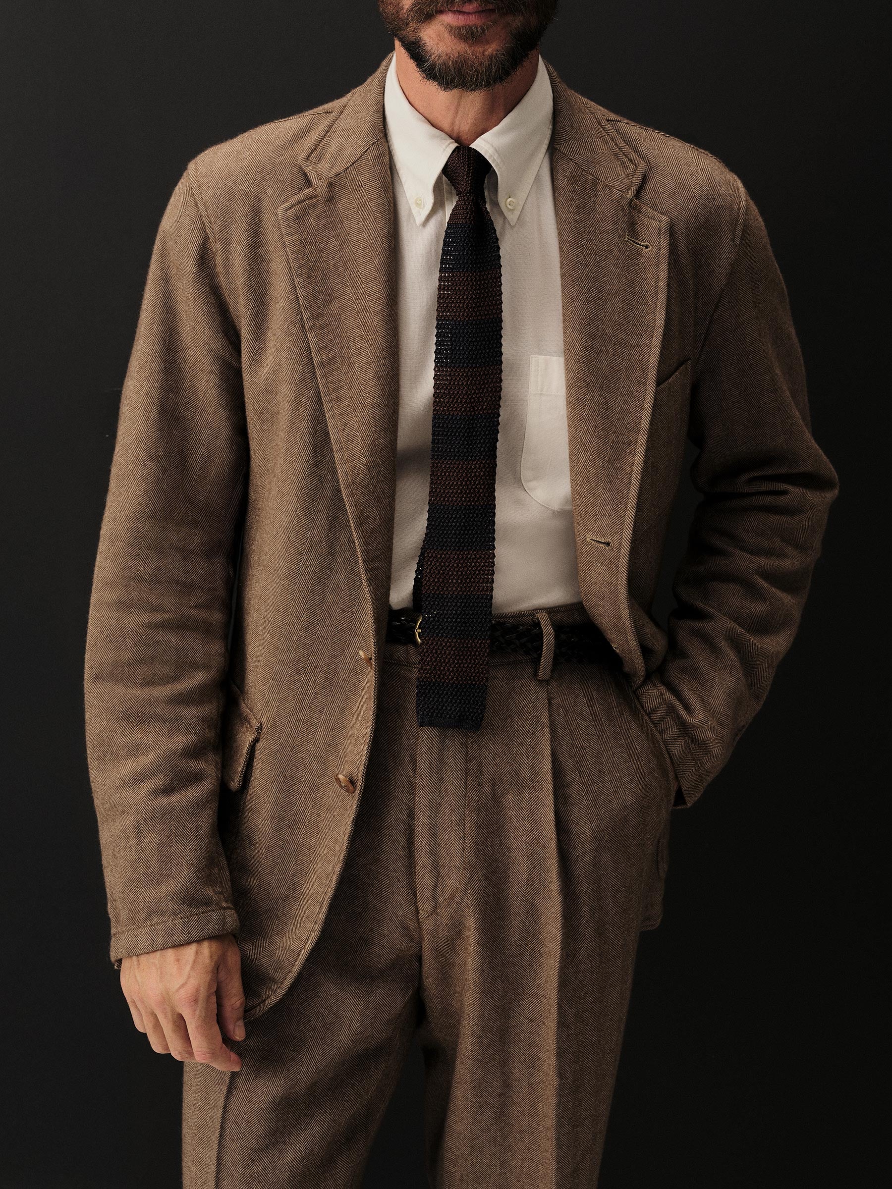 Brown / Natural Cloudloom Cotton Wool Carry-On Jacket - Image 4
