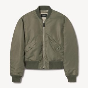 Soft Sage Flight Nylon LZ Bomber