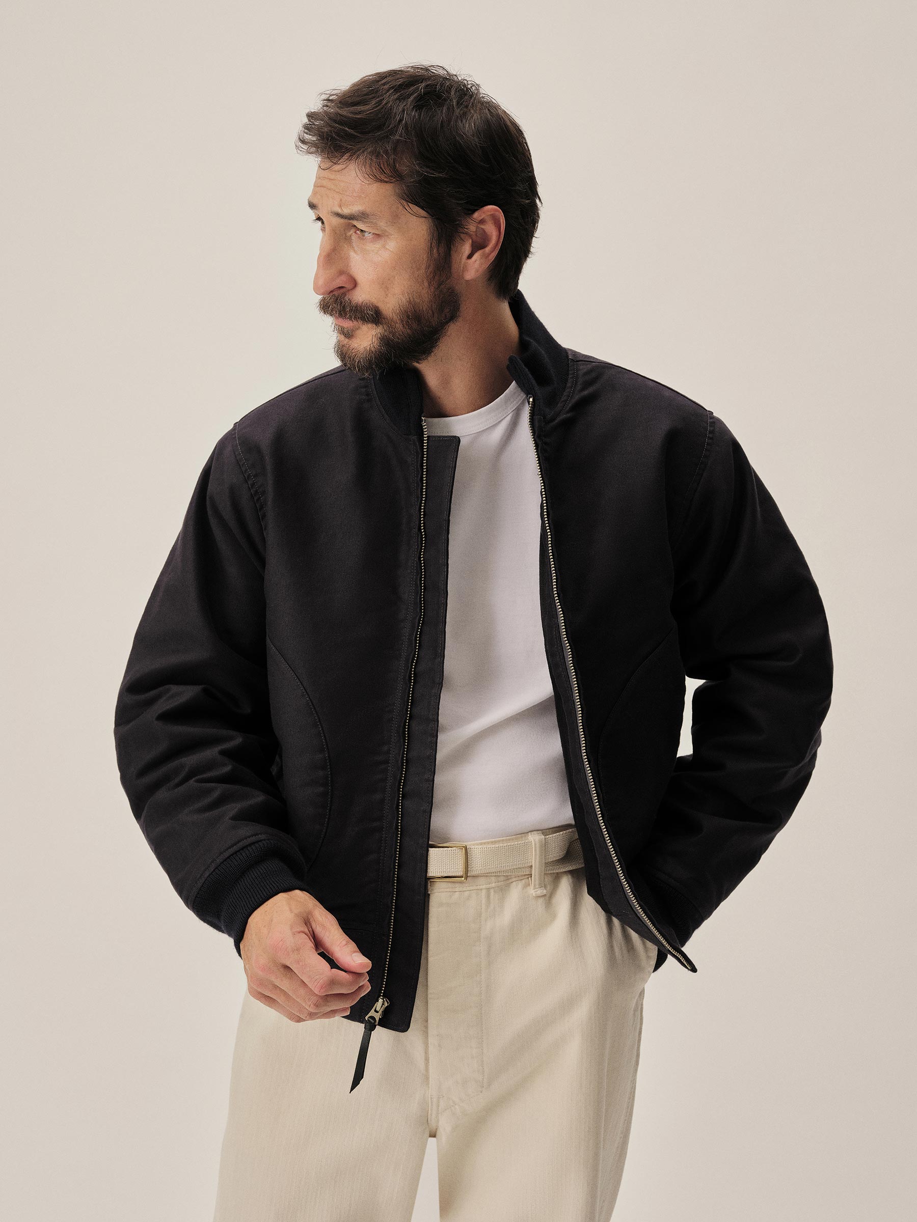 Navy Jungle Cloth Deck Bomber - Image 3