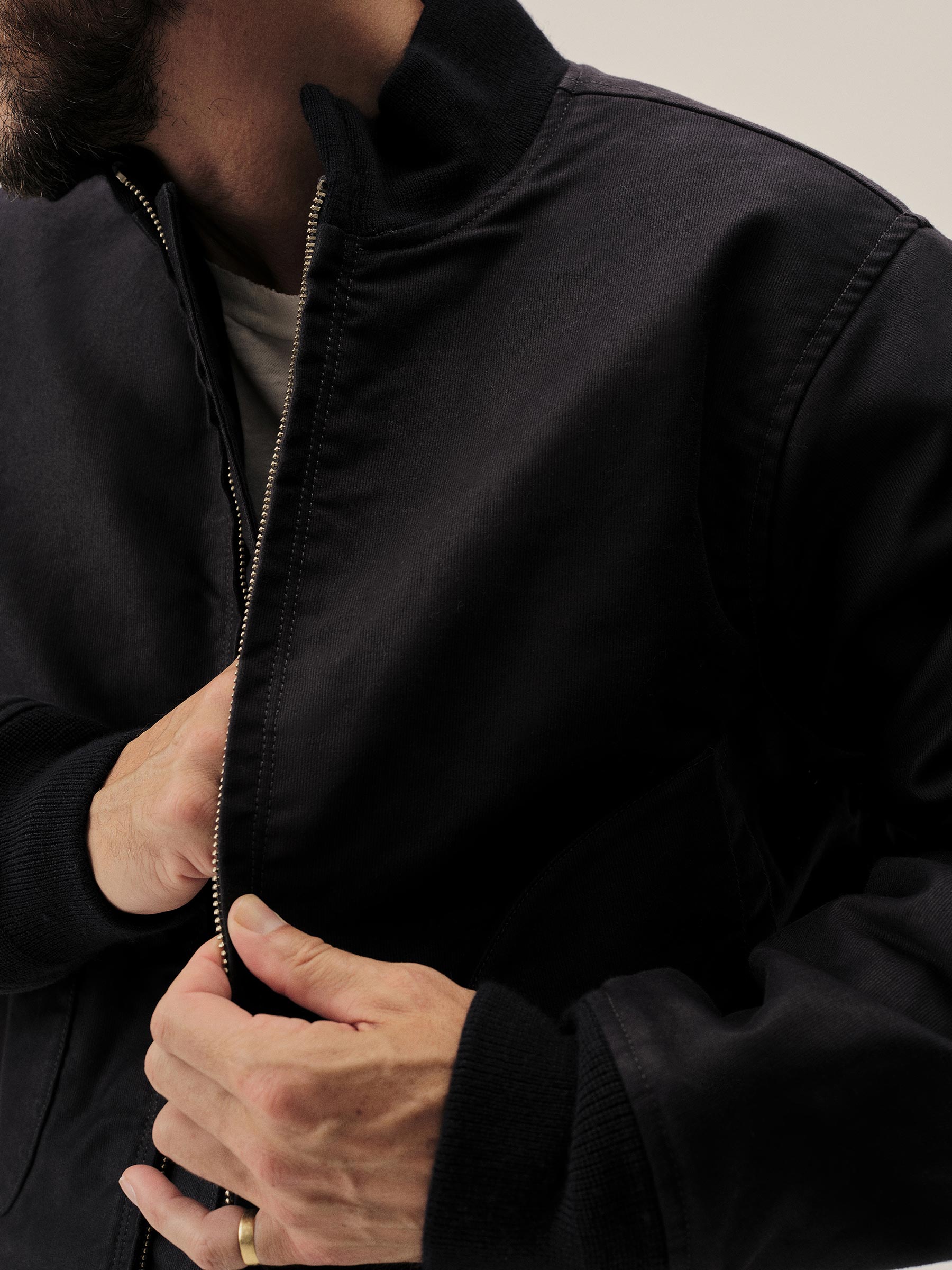 Navy Jungle Cloth Deck Bomber - Image 5