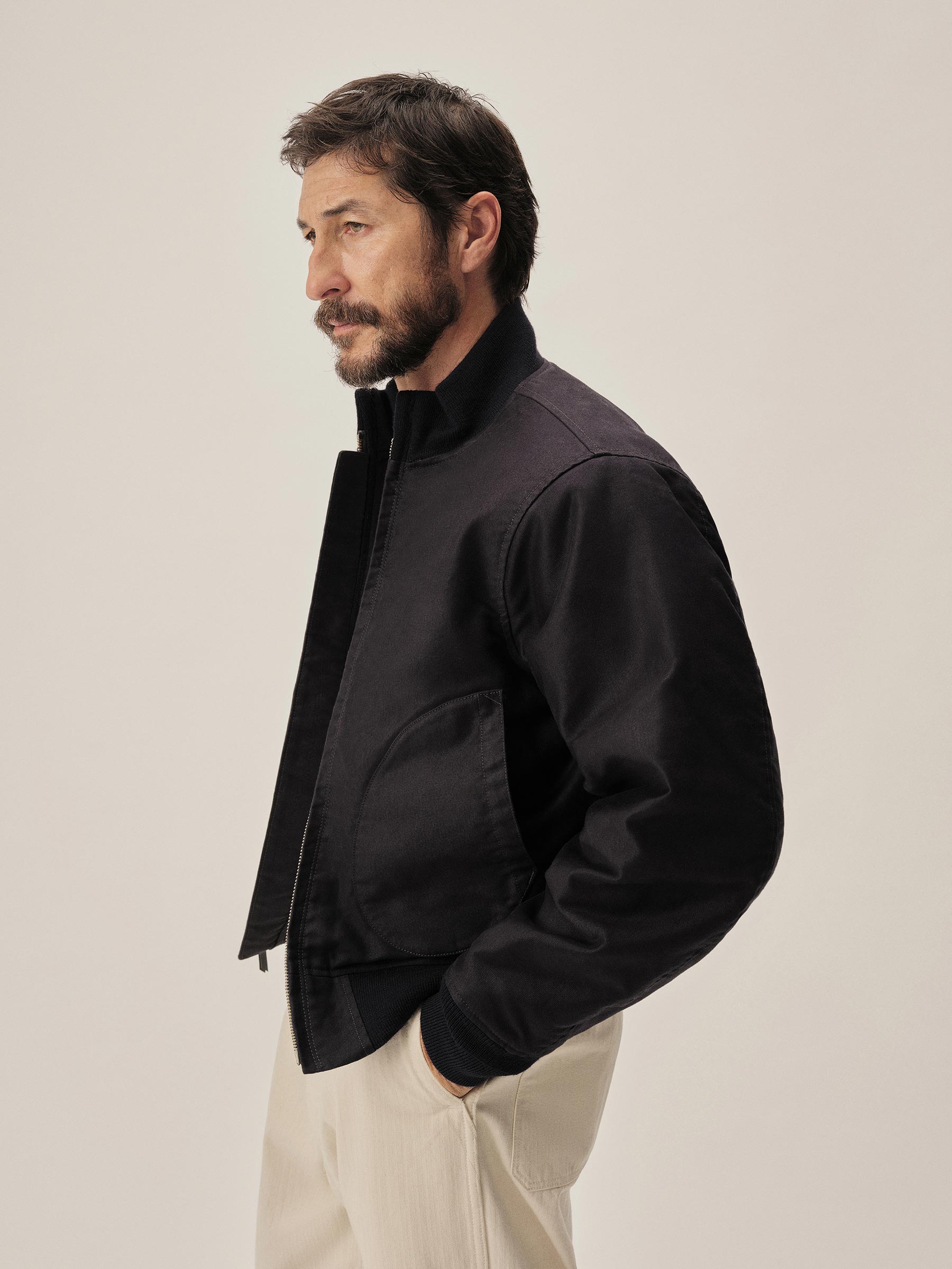 Navy Jungle Cloth Deck Bomber - Image 6