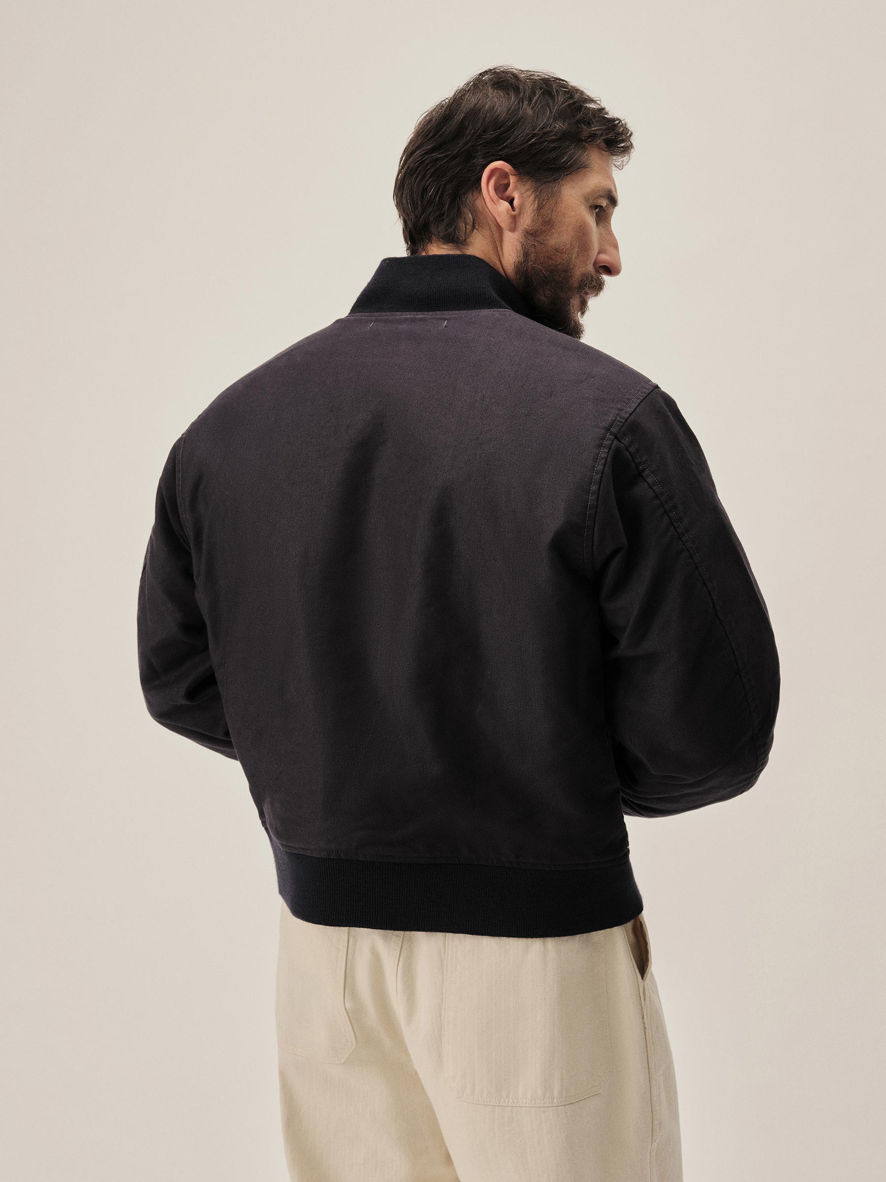 Navy Jungle Cloth Deck Bomber - Image 7