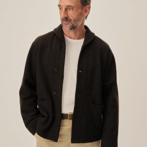 Deep Root Felted Shawl Coat
