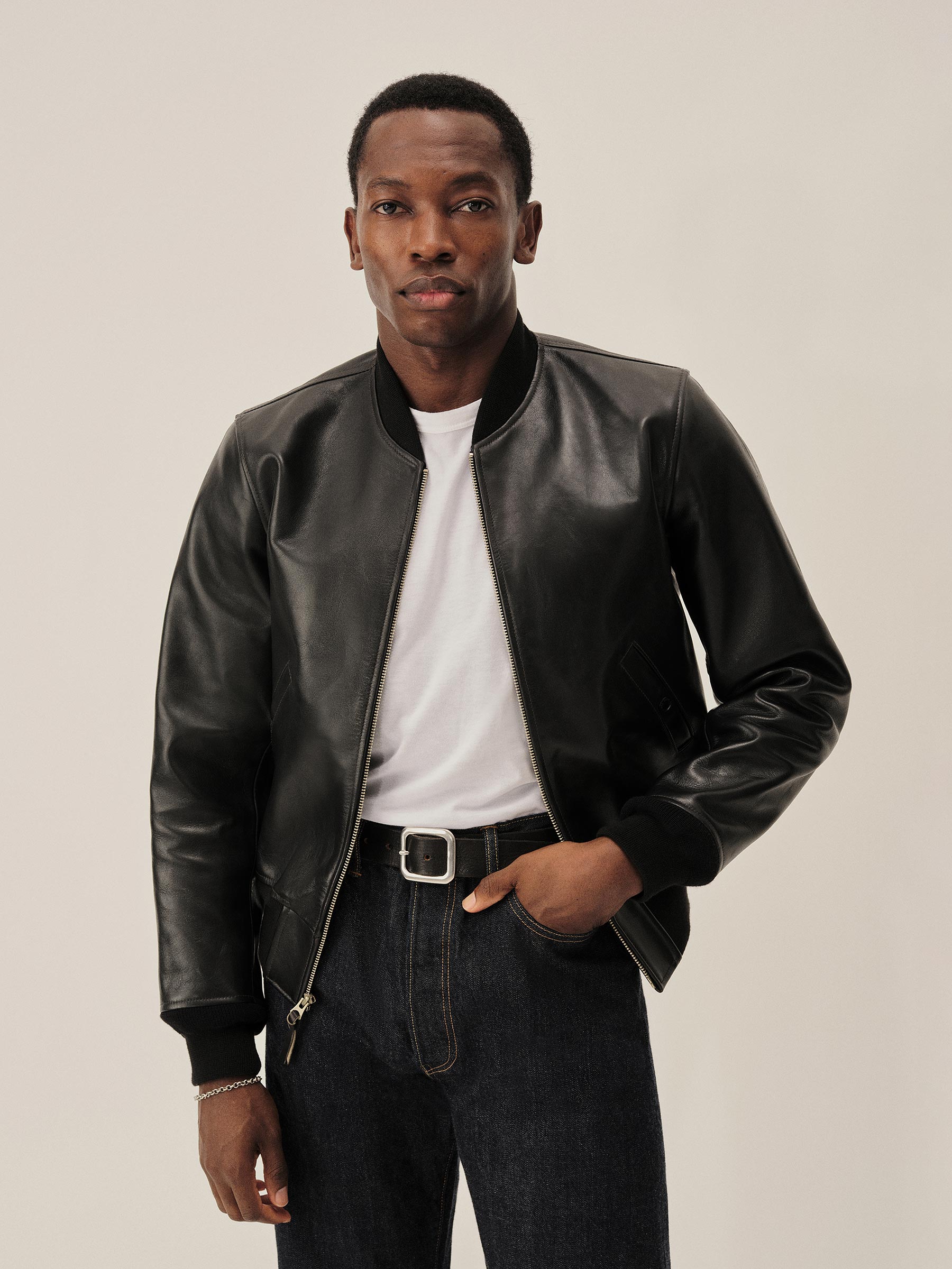 Black Bruiser Bomber Jacket - Image 4