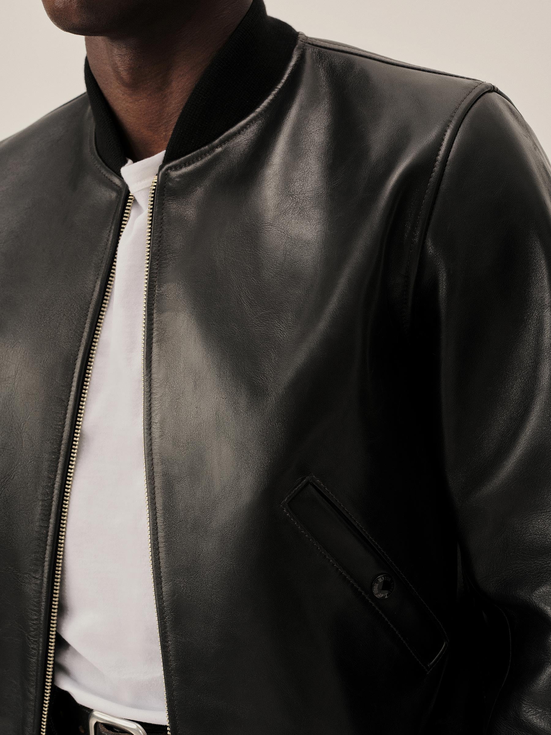 Black Bruiser Bomber Jacket - Image 5