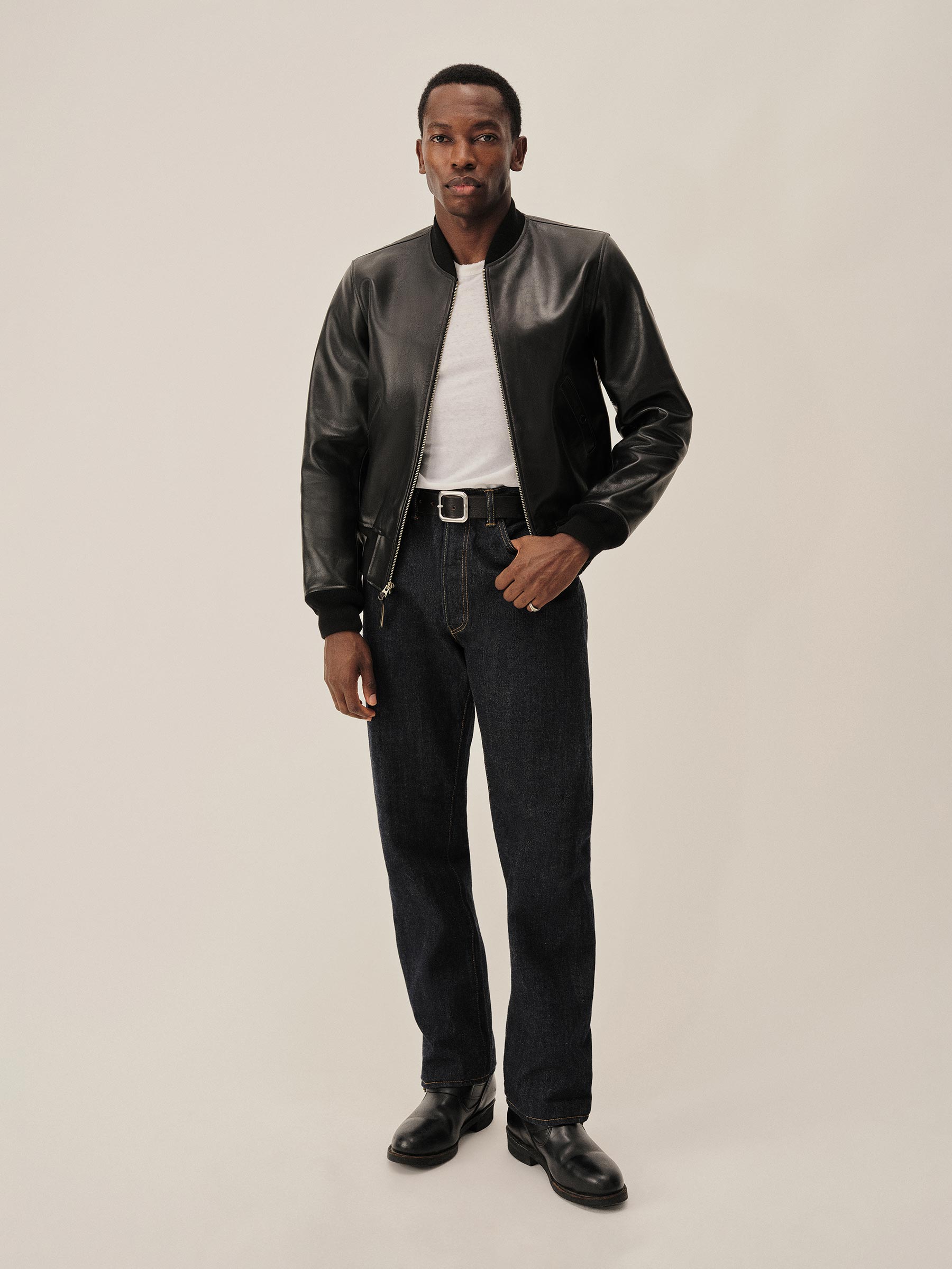 Black Bruiser Bomber Jacket - Image 2