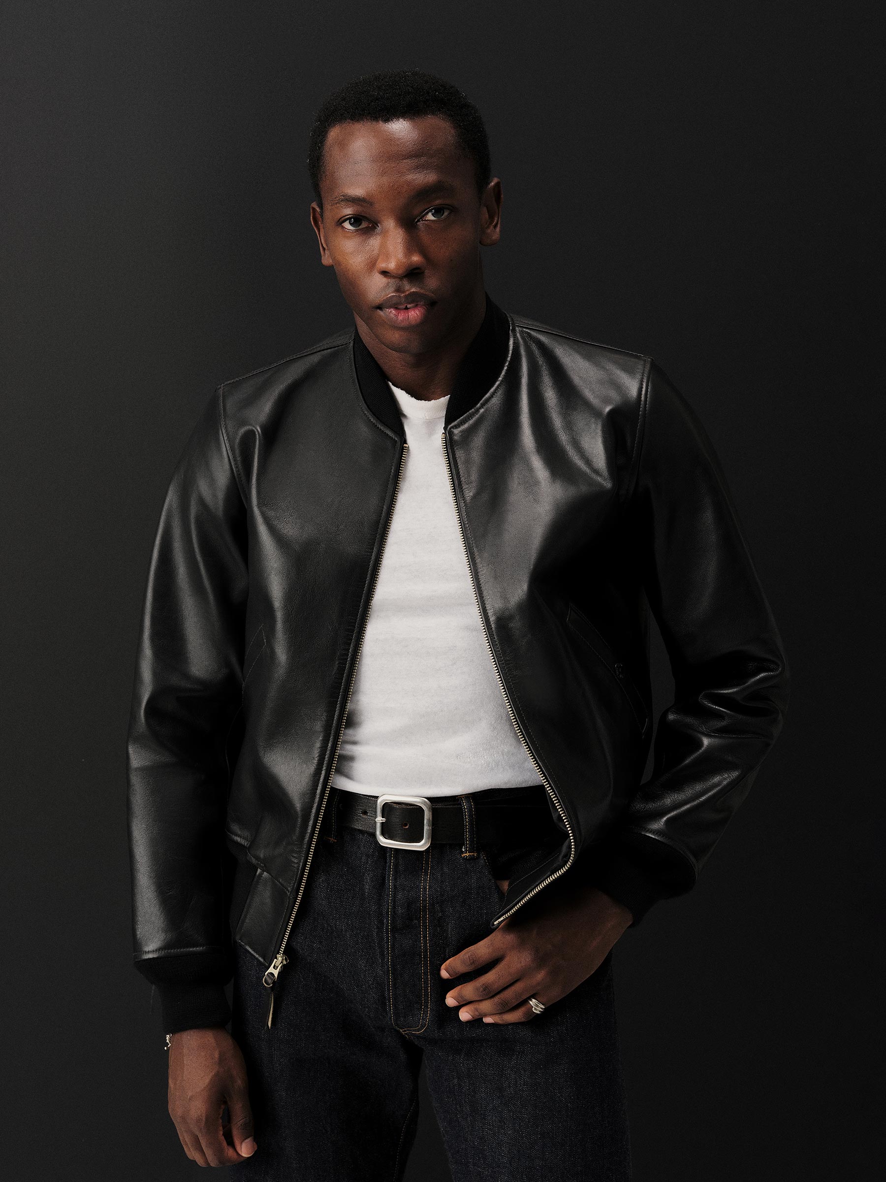 Black Bruiser Bomber Jacket - Image 3