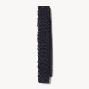 Midnight Navy Italian Silk Knit Tie