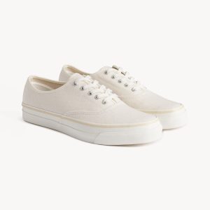 Seeded Natural Herringbone Moonstar Deck Shoe