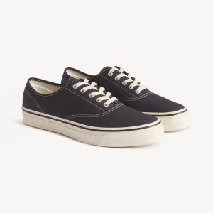 Vintage Navy Herringbone Moonstar Deck Shoe