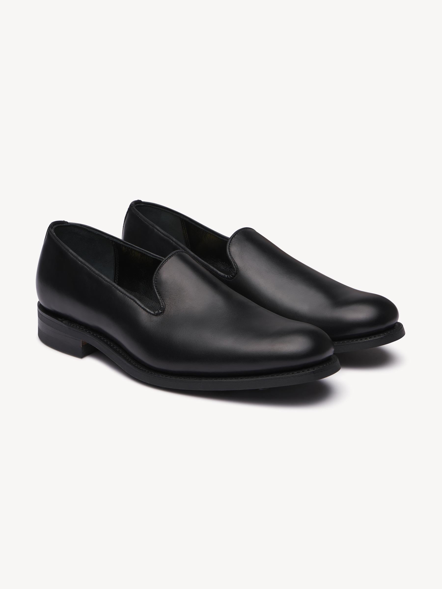 Black Sanders x Buck Mason Leather Wholecut Loafer- Modern American Classics