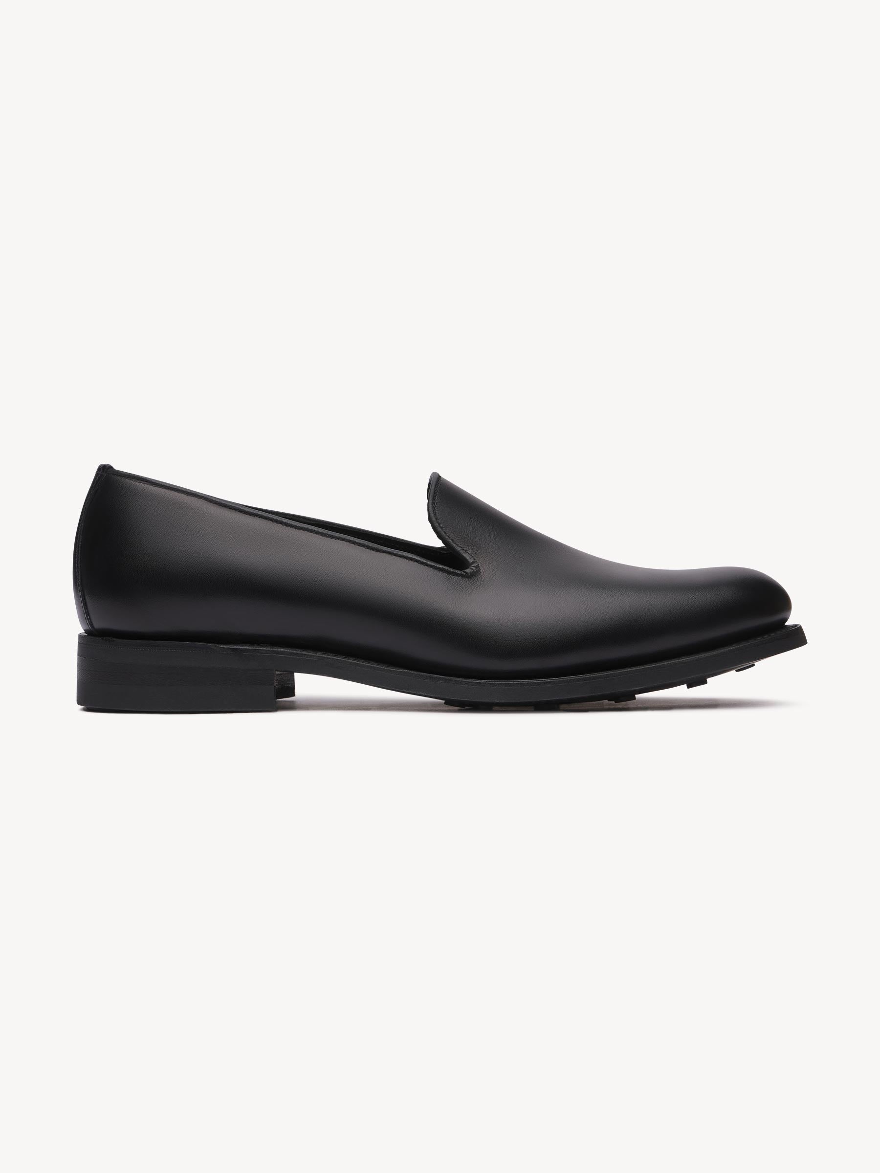 Black Sanders x Buck Mason Leather Wholecut Loafer- Modern American Classics - Image 3