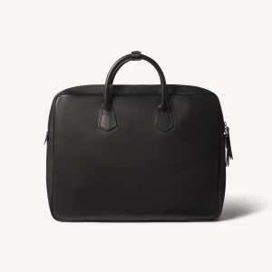 Black Italian Leather Dispatch Bag
