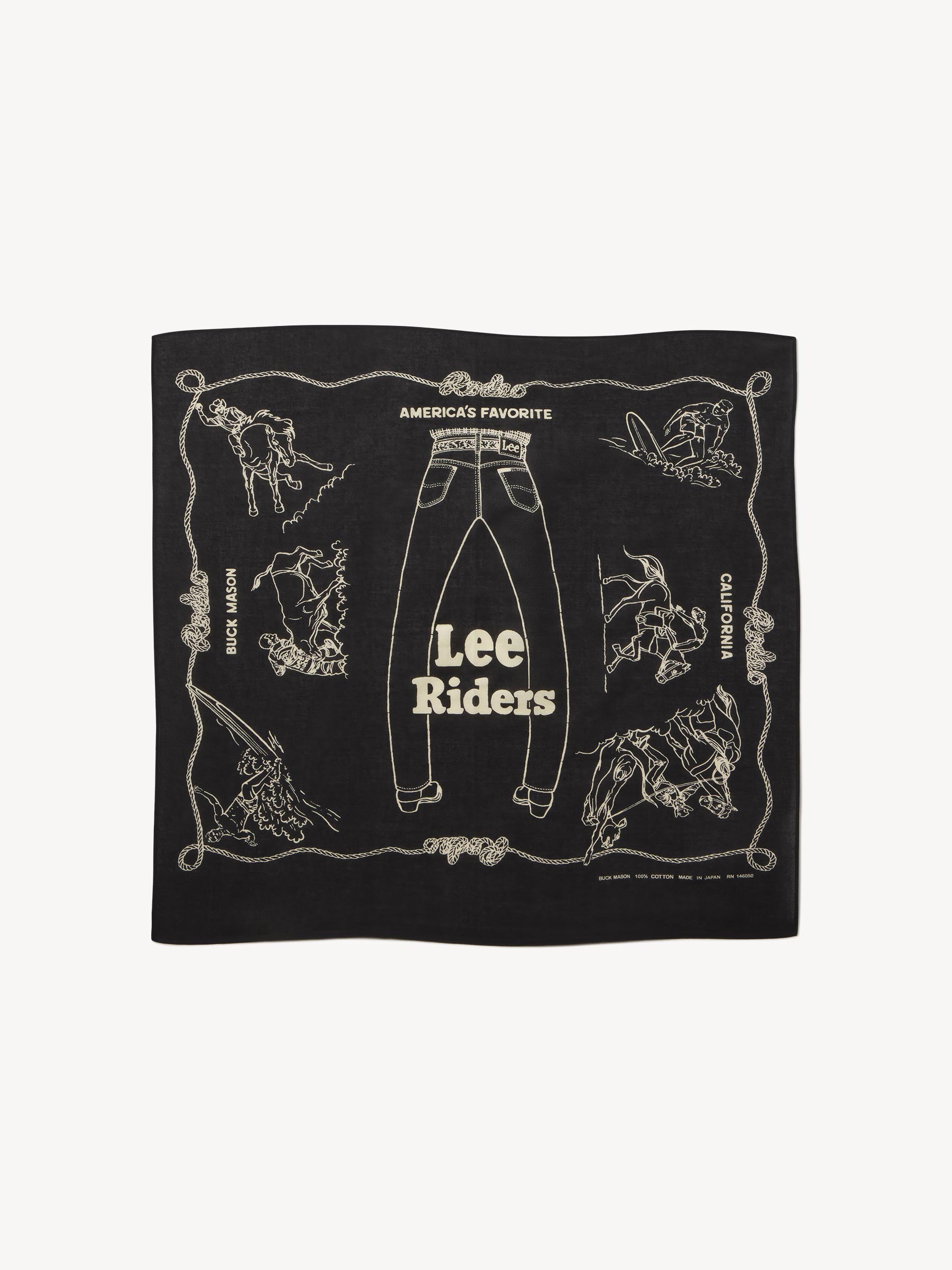 Black Lee X Buck Mason Cotton Rider's Bandana- Modern American Classics