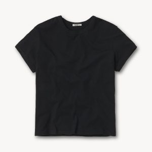 Black Slub Easy Crew