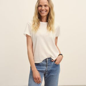White Slub Easy Crew