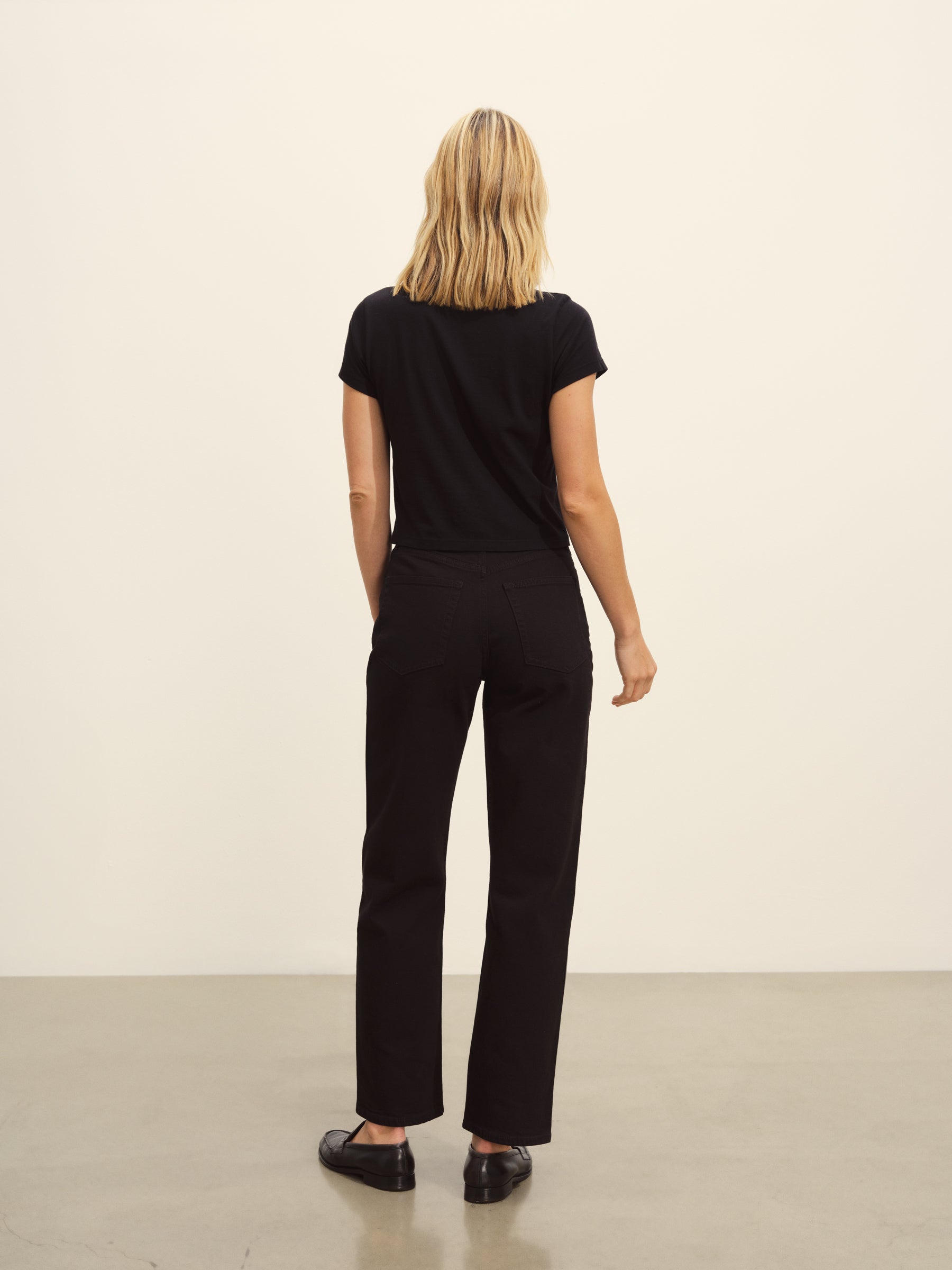 Black Pima Boxy Crew - Image 5