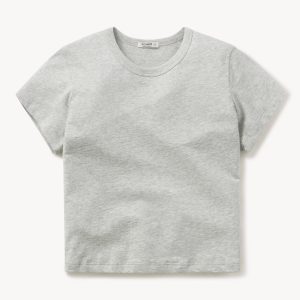 Graphite Pima Boxy Crew