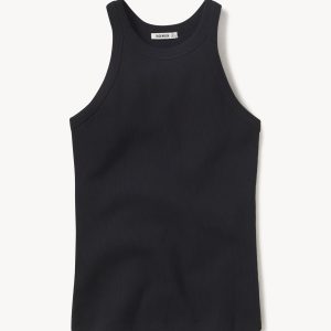 Black Surplus Rib Tank
