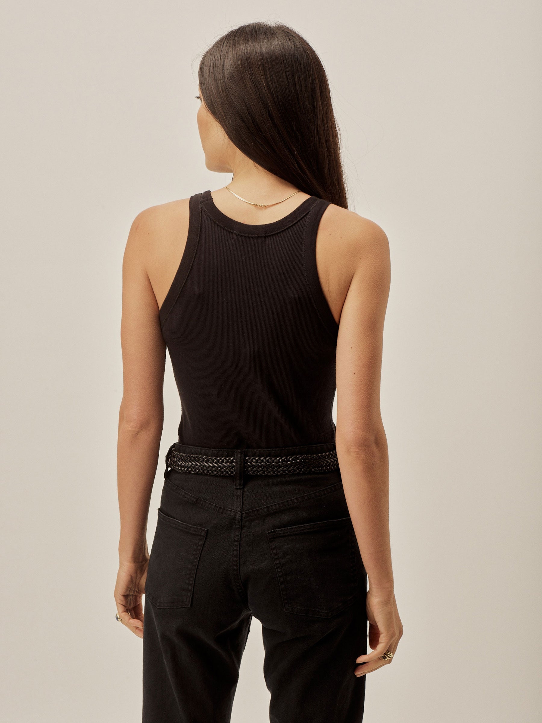 Black Surplus Rib Tank - Image 5
