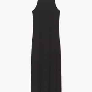 Black Surplus Rib Tank Dress