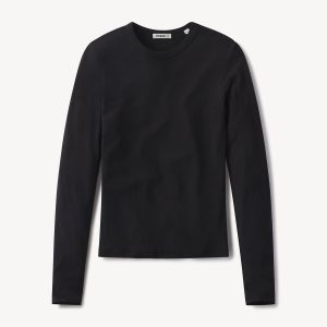 Black Cloud Jersey L/S Slim Crew