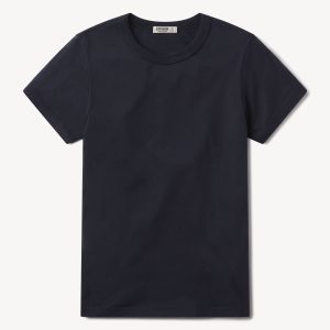 Dark Navy Pima Slim Crew