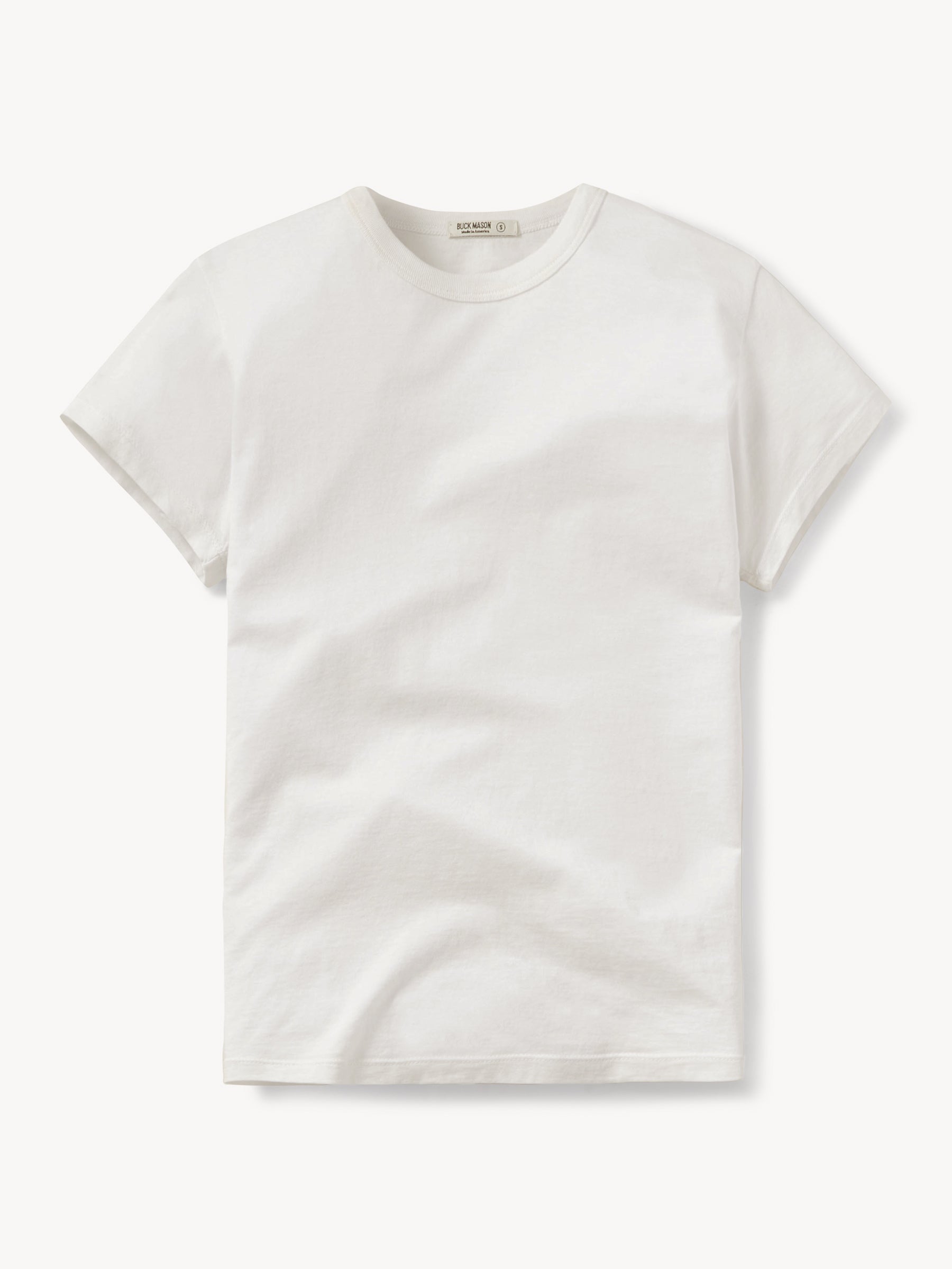 White Pima Slim Crew - Image 6