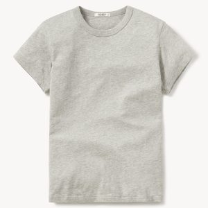 Graphite Pima Slim Crew