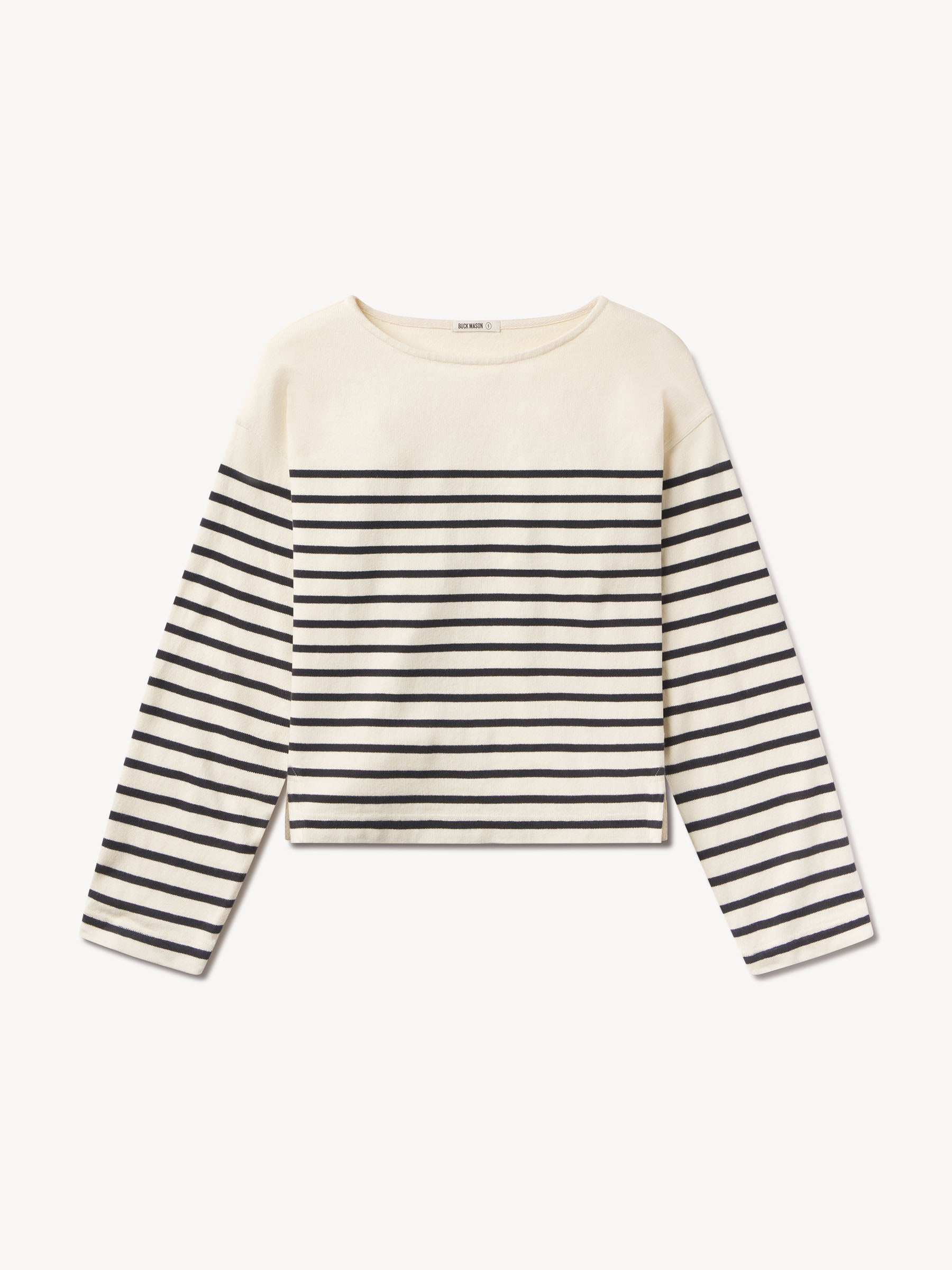 Natural / Dark Navy Stripe Catalina Breton Tee - Image 2