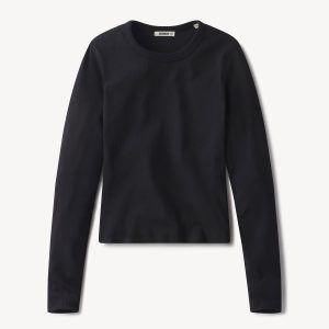 Black Surplus Rib L/S Crew