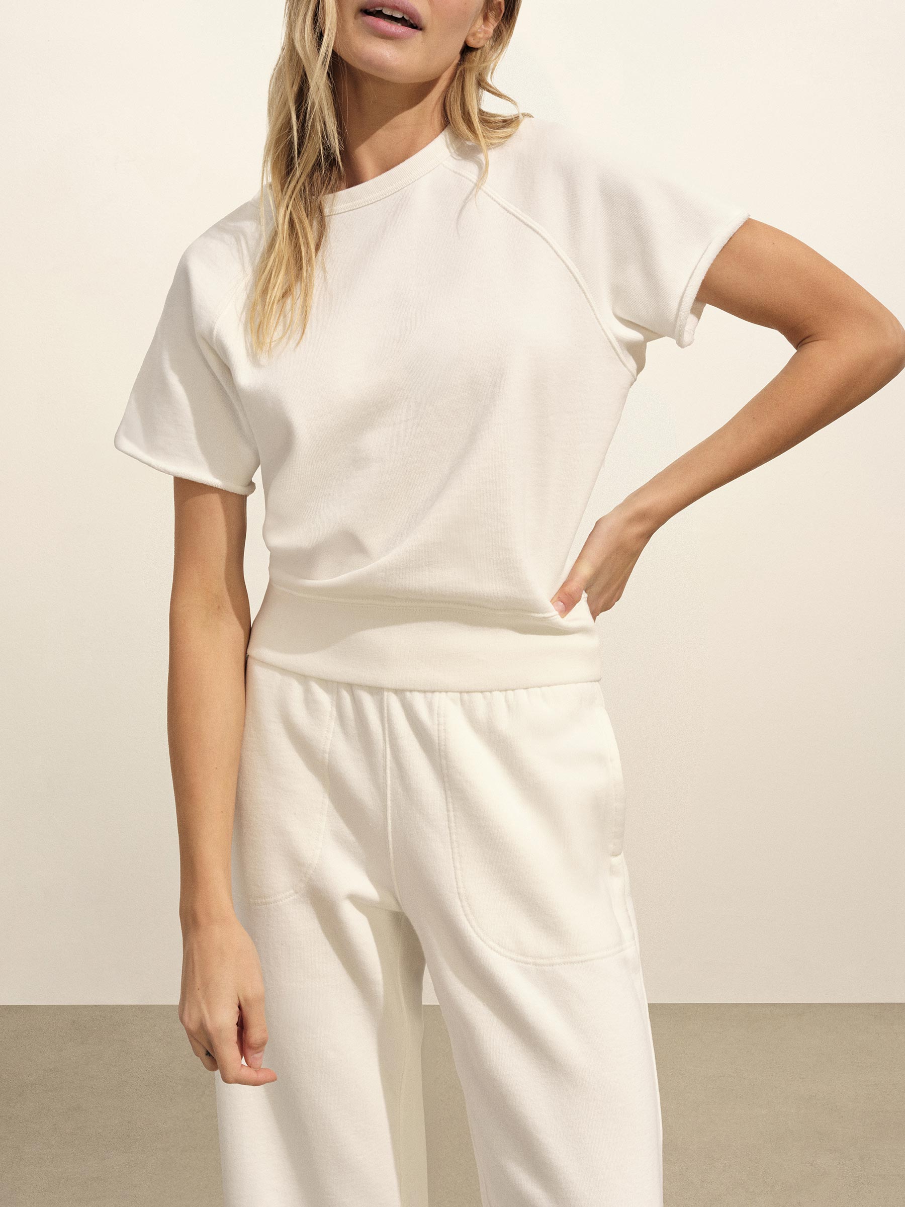 Natural Tropez Terry Cloth Wide Leg Pant - Image 3