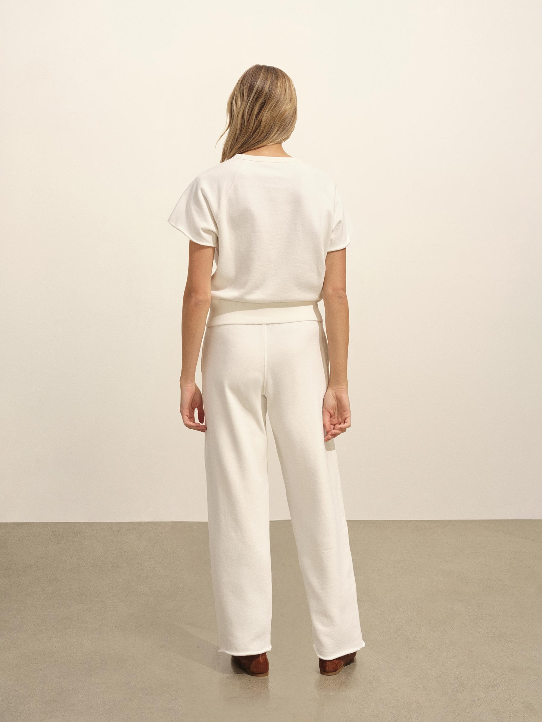Natural Tropez Terry Cloth Wide Leg Pant - Image 4