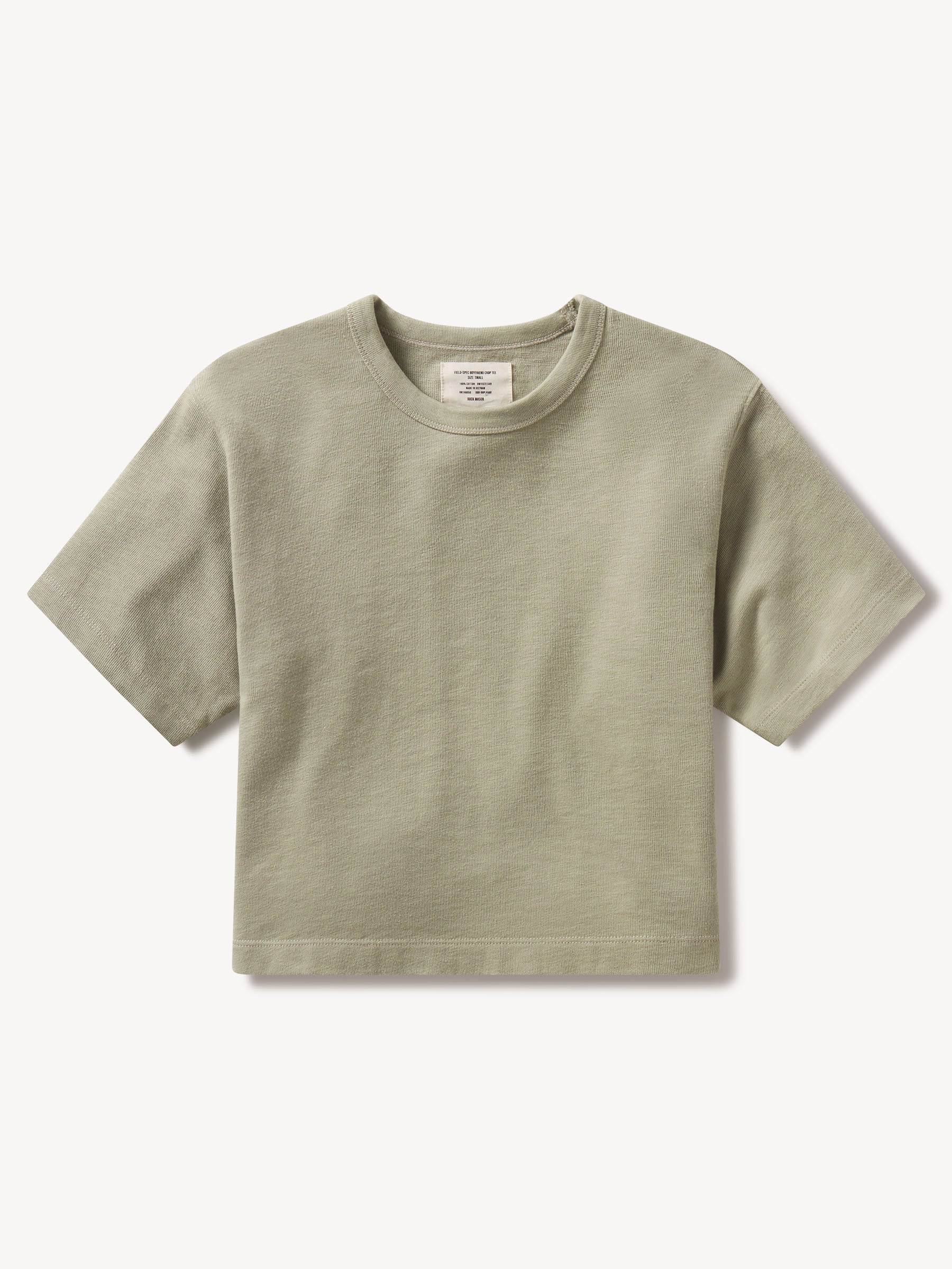Light Agave Field-Spec Boyfriend Crop Tee