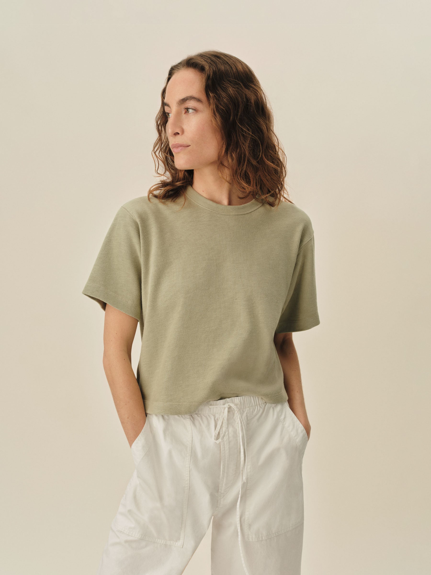 Light Agave Field-Spec Boyfriend Crop Tee - Image 2