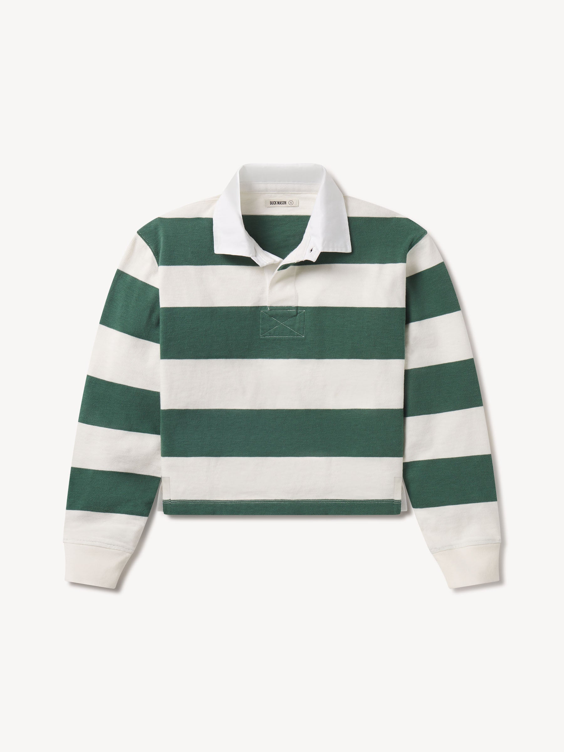 Natural / Vintage Green Stripe Field-Spec Rugby Polo