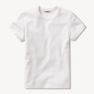 White Surplus Rib S/S Tee