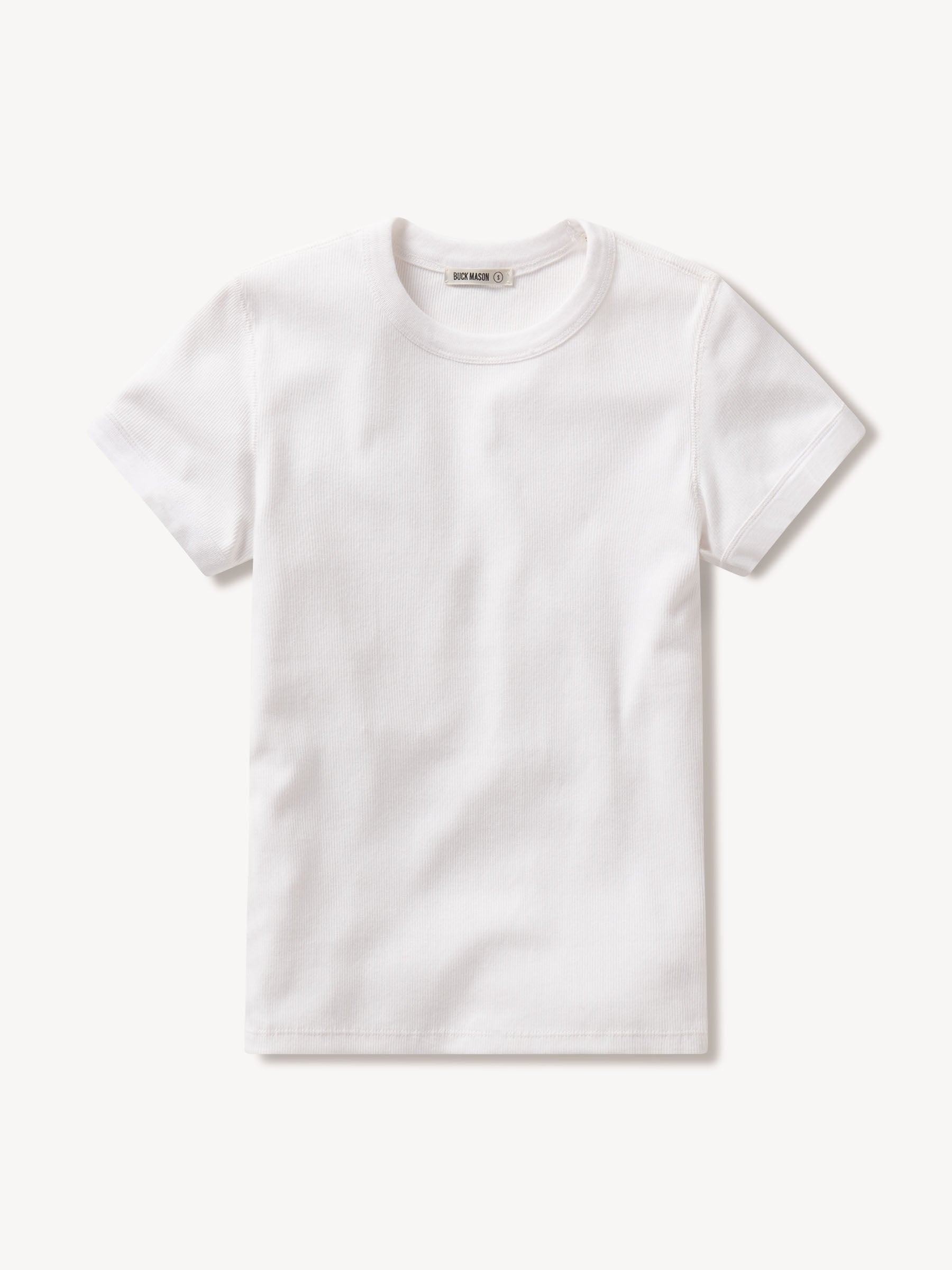 White Surplus Rib S/S Tee