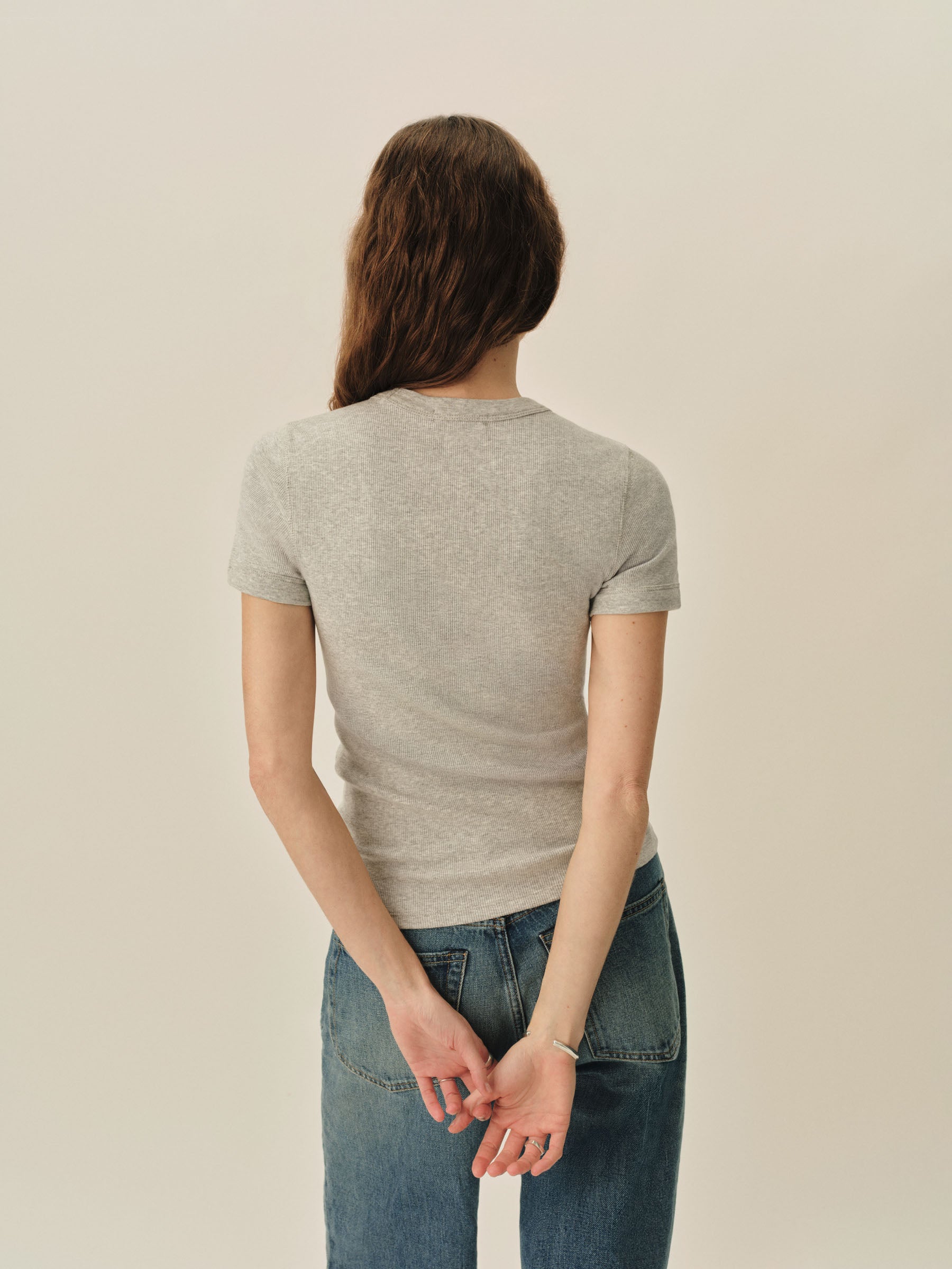 Heather Grey Surplus Rib S/S Tee - Image 5