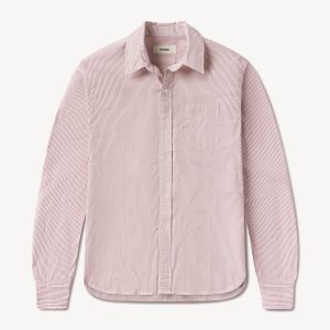 White / Merlot Oakmont Stripe Katie's Poplin Mainstay Shirt