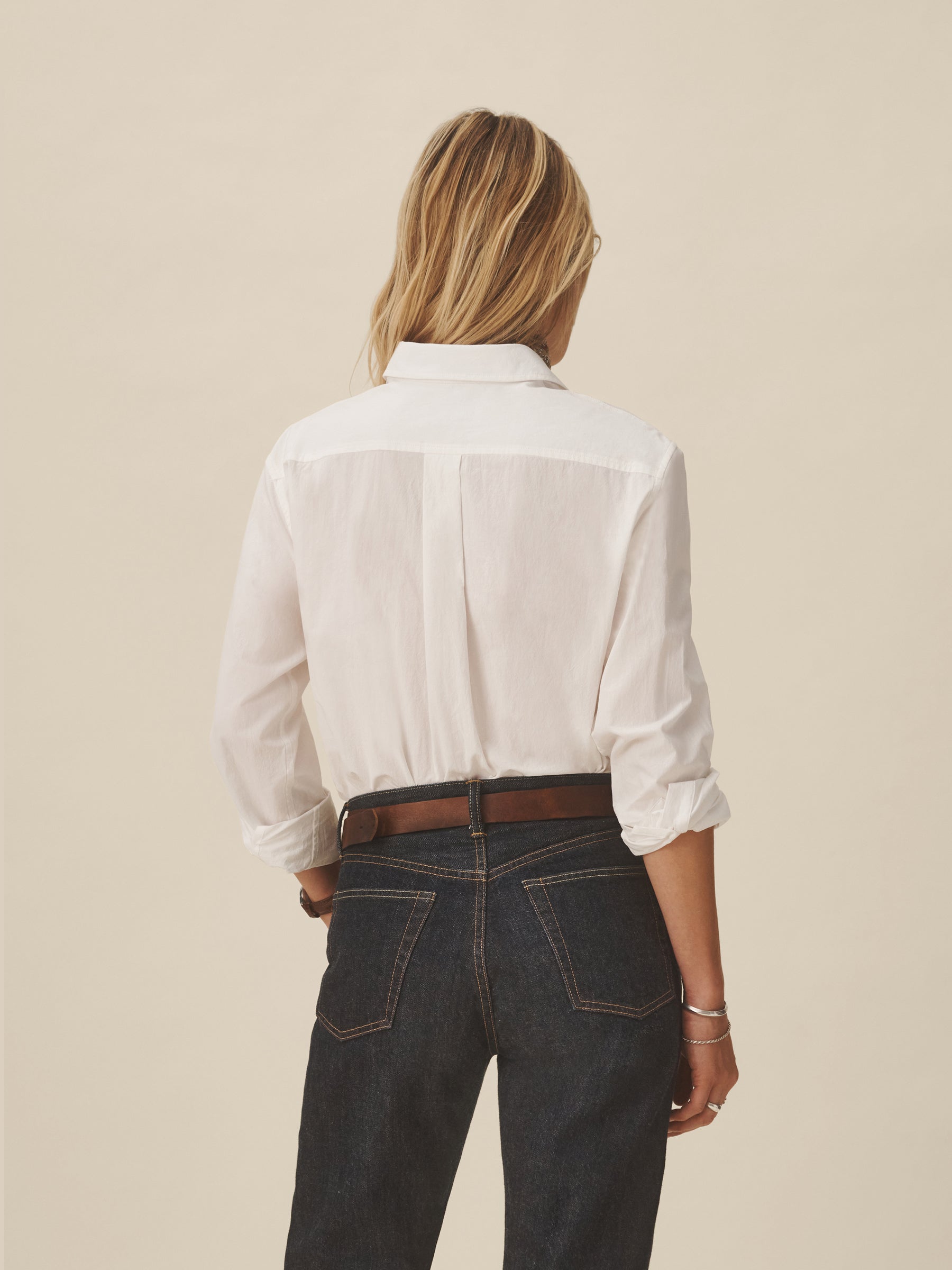 White Mainstay Cotton Shirt - Image 7