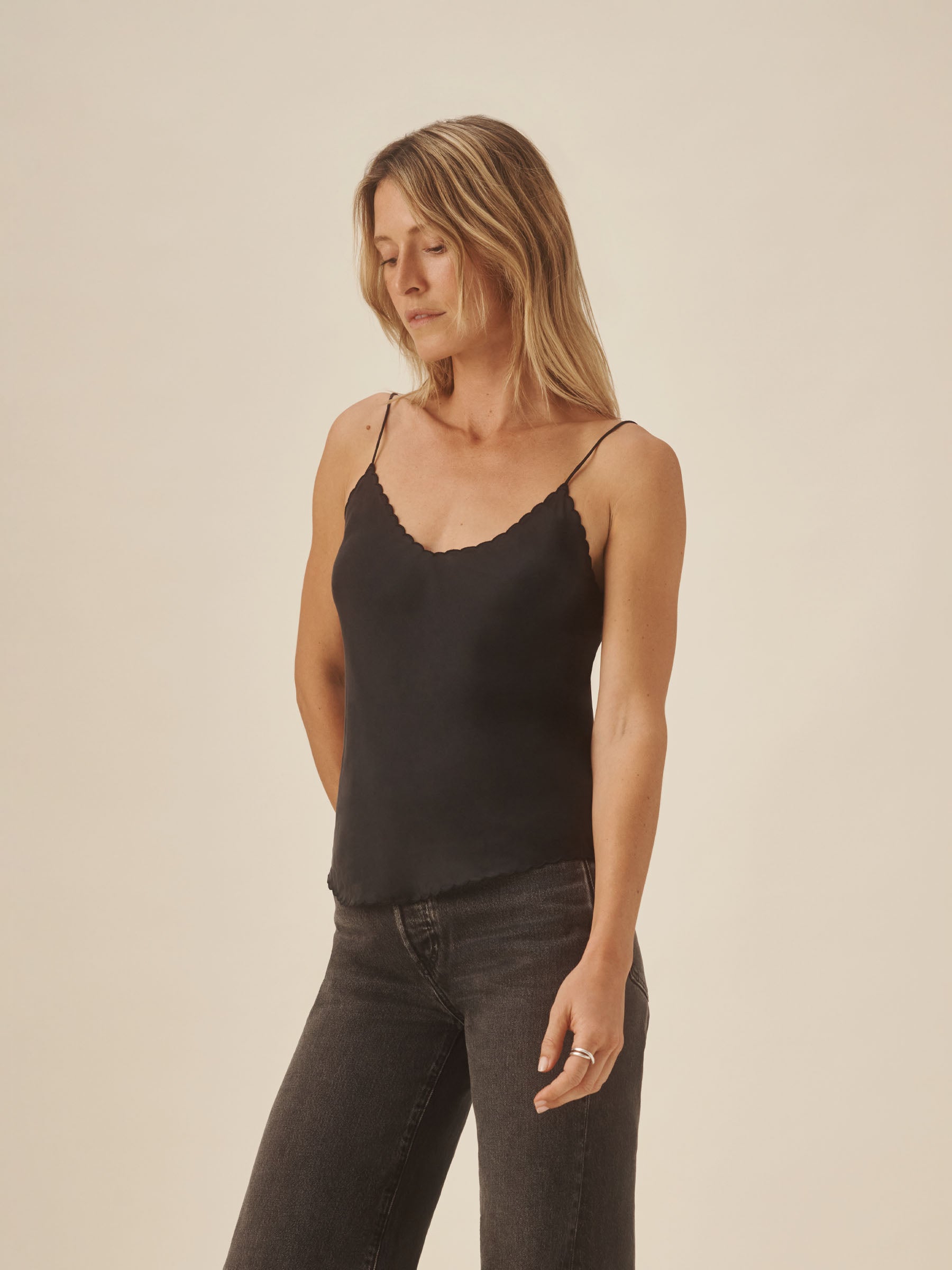 Black Silk Chateau Tank - Image 4