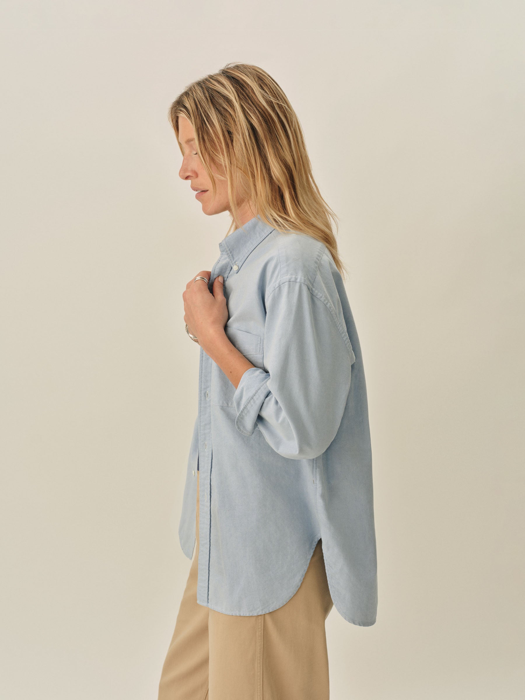 Blue EOE Big Oxford BD Shirt - Image 2