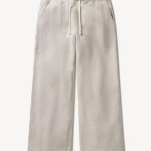 Heather Oat Vintage Interloop Wide Leg Sweatpant