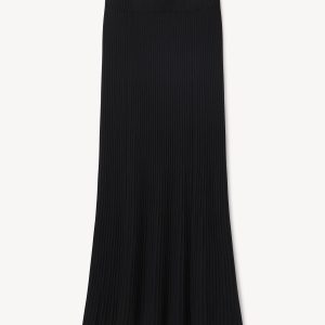 Black Beverly Knit Skirt