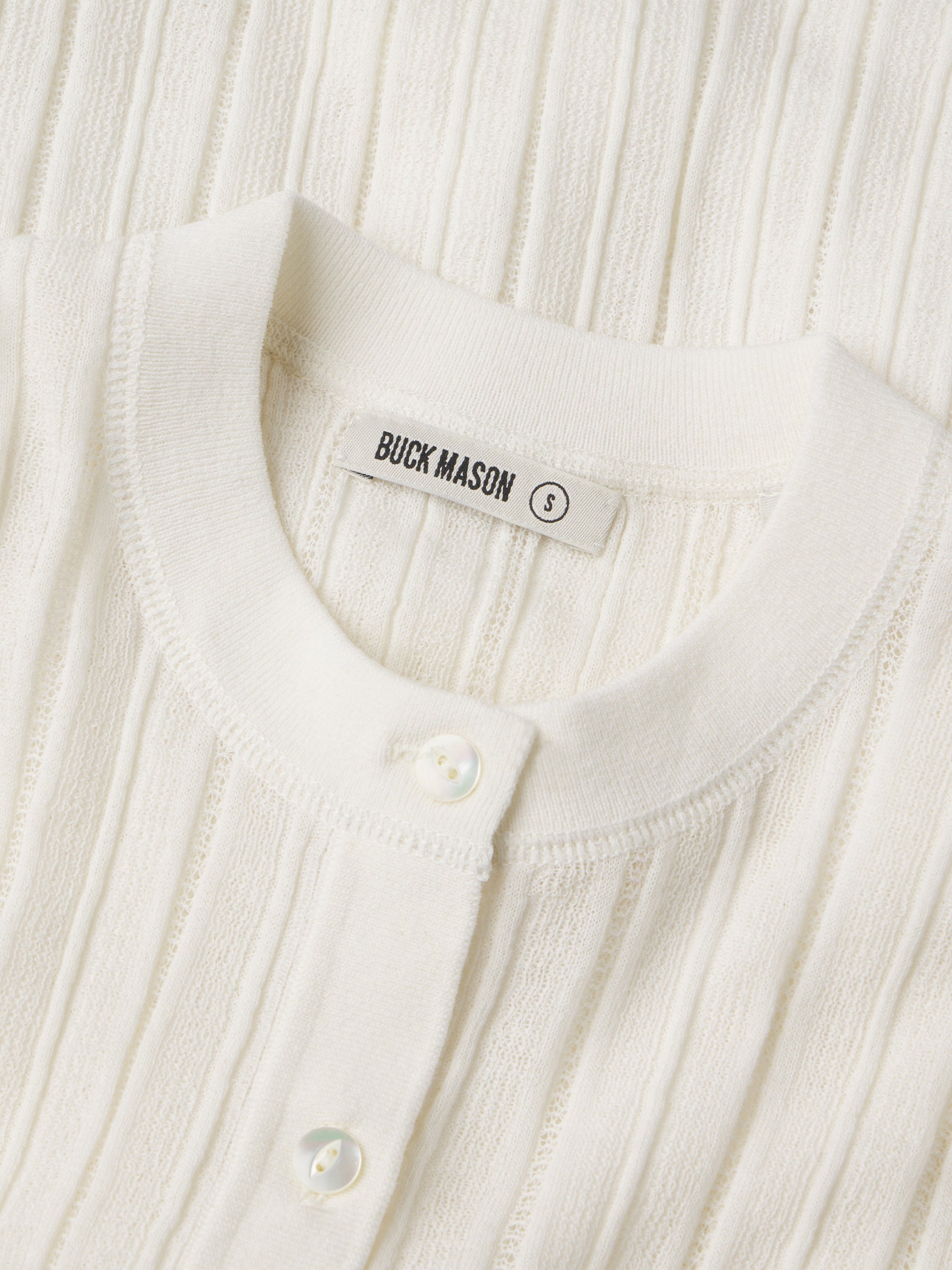 White Keepsake Pointelle Henley - Image 7