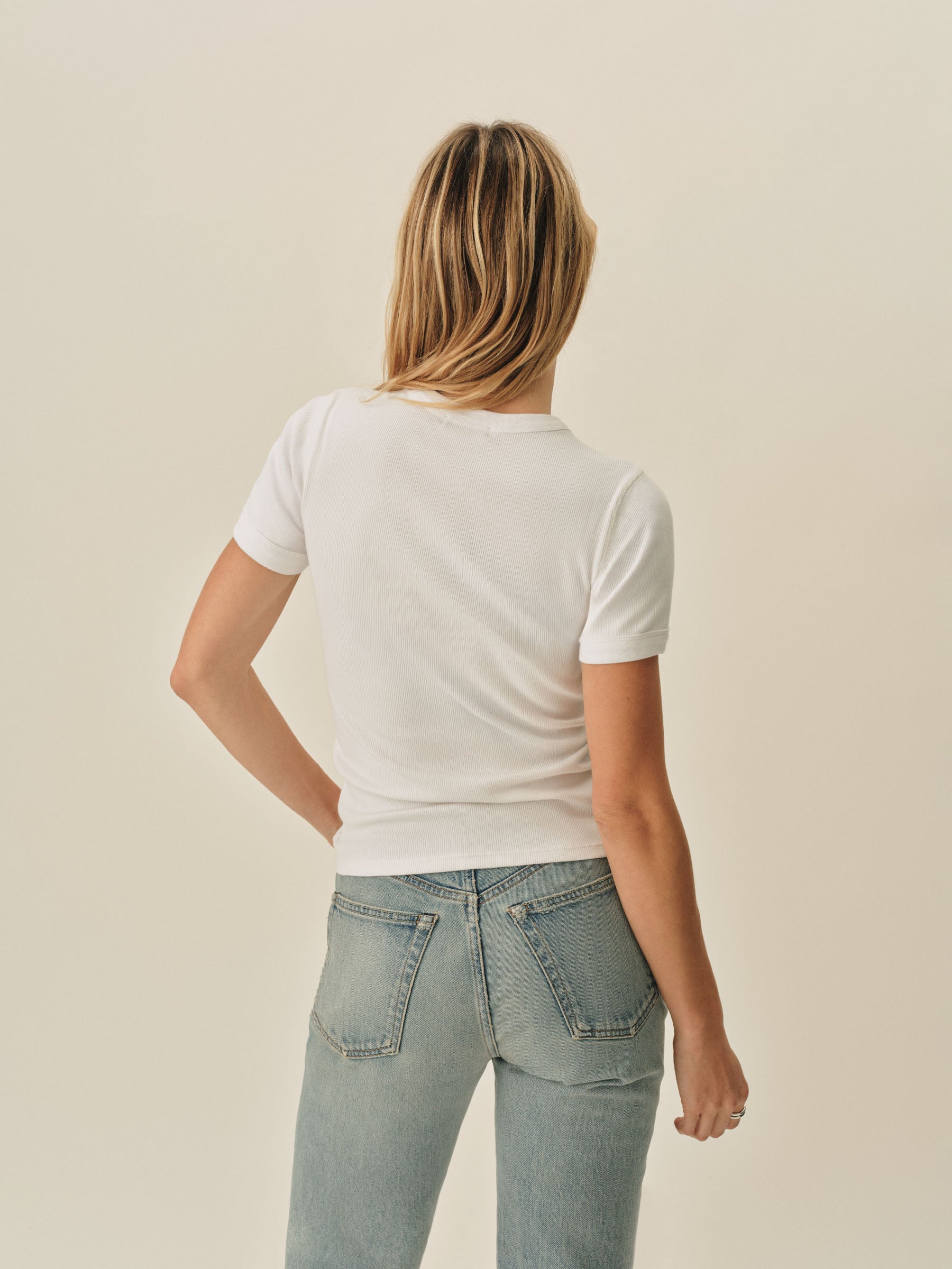 White Surplus Rib S/S Tee - Image 5