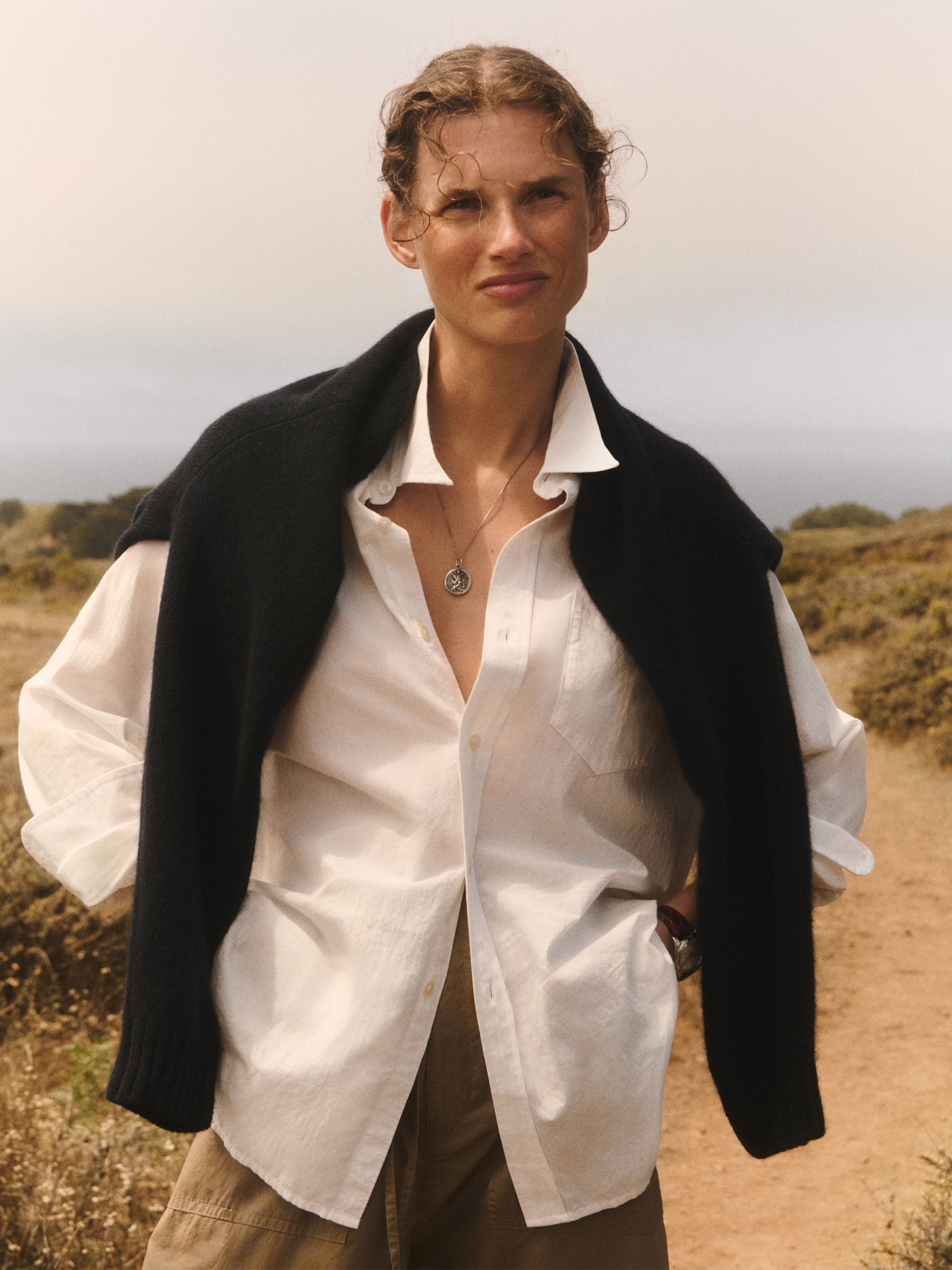 White Mainstay Cotton Shirt - Image 2