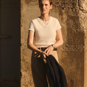 Natural California Cashmere Shrunken Vest